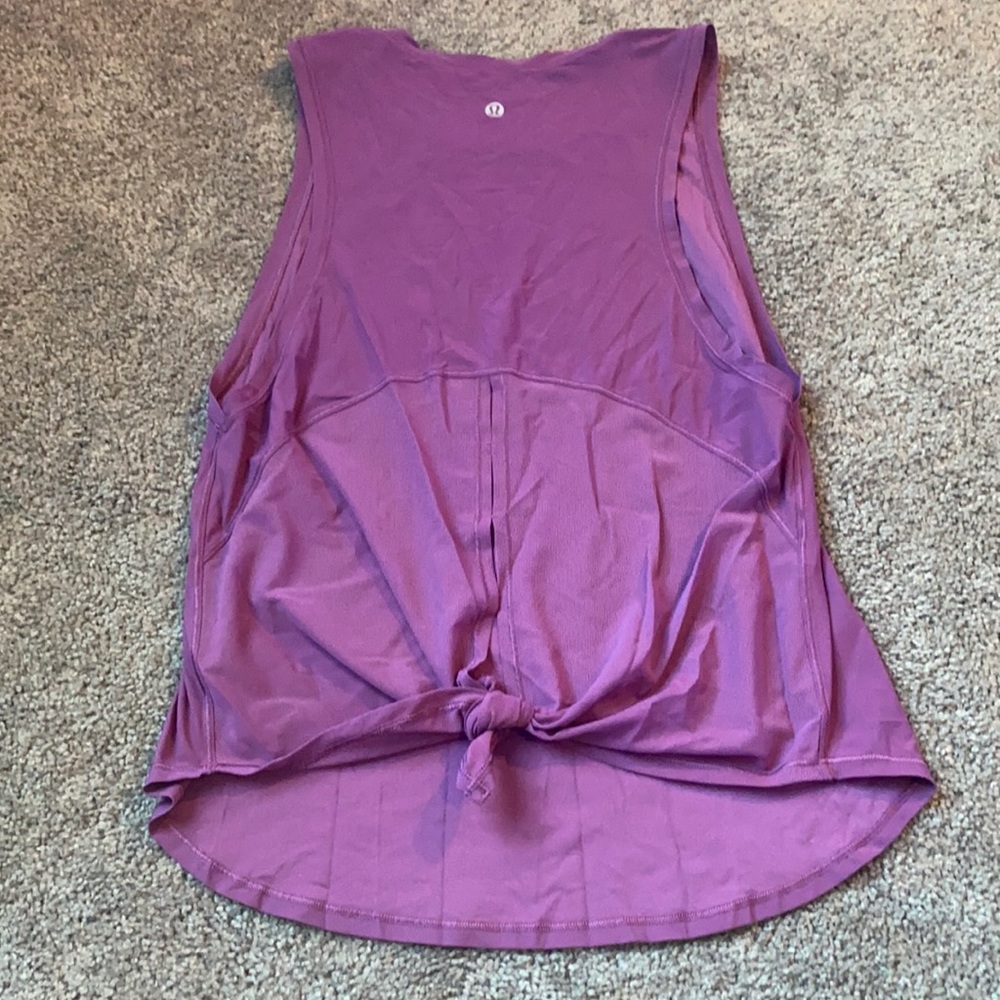 Like New- Lululemon Tank with Tied Knot in Back